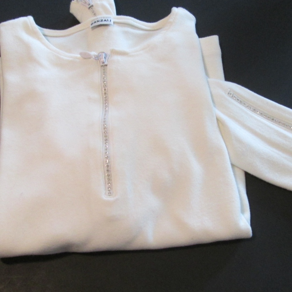 Long sleeve embellished T